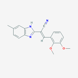3-(2,3-Dimethoxy-phenyl)-2-(5-methyl-1H-benzoimidazol-2-yl)-acrylonitrile