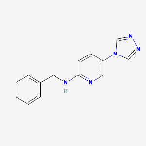 N-benzyl-5-(4H-1,2,4-triazol-4-yl)pyridin-2-amine