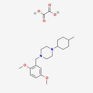 molecular formula C22H34N2O6 B3939150 1-(2,5-dimethoxybenzyl)-4-(4-methylcyclohexyl)piperazine oxalate 
