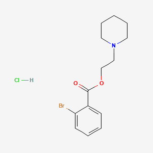 molecular formula C14H19BrClNO2 B3939227 2-(1-piperidinyl)ethyl 2-bromobenzoate hydrochloride 
