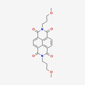 molecular formula C22H22N2O6 B3939230 2,7-bis(3-methoxypropyl)benzo[lmn]-3,8-phenanthroline-1,3,6,8(2H,7H)-tetrone CAS No. 84083-18-1