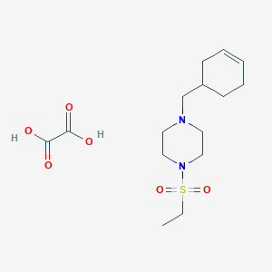 molecular formula C15H26N2O6S B3939283 1-(3-cyclohexen-1-ylmethyl)-4-(ethylsulfonyl)piperazine oxalate 