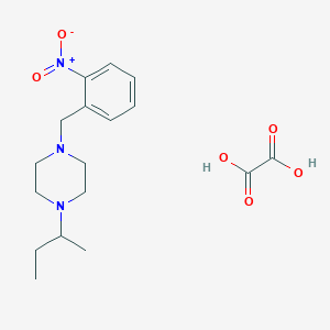 molecular formula C17H25N3O6 B3939302 1-sec-butyl-4-(2-nitrobenzyl)piperazine oxalate 