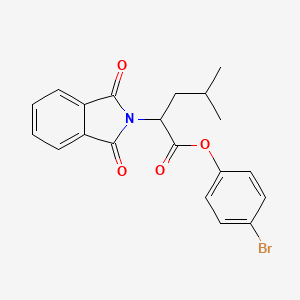 molecular formula C20H18BrNO4 B3939305 4-bromophenyl 2-(1,3-dioxo-1,3-dihydro-2H-isoindol-2-yl)-4-methylpentanoate 