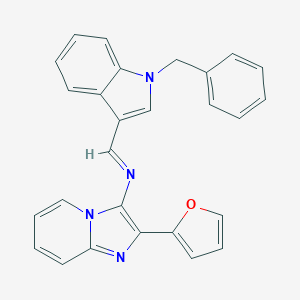 N-[(1-benzyl-1H-indol-3-yl)methylene]-N-[2-(2-furyl)imidazo[1,2-a]pyridin-3-yl]amine