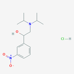 molecular formula C14H23ClN2O3 B3939397 2-(diisopropylamino)-1-(3-nitrophenyl)ethanol hydrochloride 