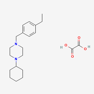 molecular formula C21H32N2O4 B3939398 1-cyclohexyl-4-(4-ethylbenzyl)piperazine oxalate 
