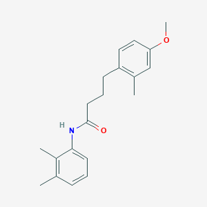 molecular formula C20H25NO2 B3939453 N-(2,3-dimethylphenyl)-4-(4-methoxy-2-methylphenyl)butanamide 