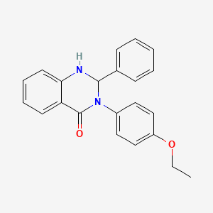 molecular formula C22H20N2O2 B3939463 3-(4-ethoxyphenyl)-2-phenyl-2,3-dihydro-4(1H)-quinazolinone 