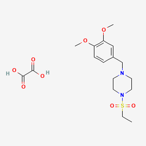 molecular formula C17H26N2O8S B3939492 1-(3,4-dimethoxybenzyl)-4-(ethylsulfonyl)piperazine oxalate 