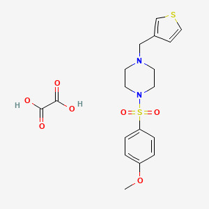 molecular formula C18H22N2O7S2 B3939500 1-[(4-methoxyphenyl)sulfonyl]-4-(3-thienylmethyl)piperazine oxalate 