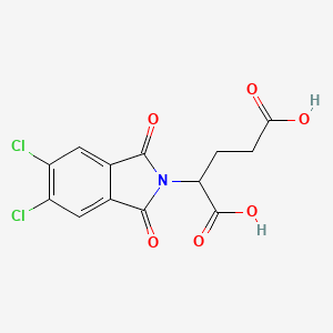 molecular formula C13H9Cl2NO6 B3939526 2-(5,6-dichloro-1,3-dioxo-1,3-dihydro-2H-isoindol-2-yl)pentanedioic acid 