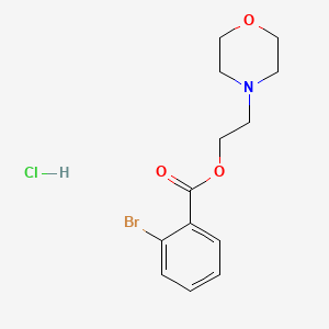 molecular formula C13H17BrClNO3 B3939556 2-(4-morpholinyl)ethyl 2-bromobenzoate hydrochloride 