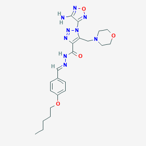 1-(4-amino-1,2,5-oxadiazol-3-yl)-5-(4-morpholinylmethyl)-N'-[4-(pentyloxy)benzylidene]-1H-1,2,3-triazole-4-carbohydrazide