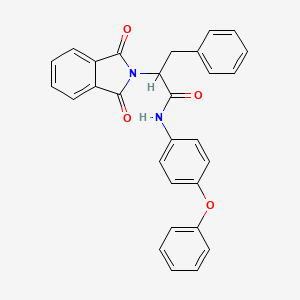 molecular formula C29H22N2O4 B3939624 2-(1,3-dioxo-1,3-dihydro-2H-isoindol-2-yl)-N-(4-phenoxyphenyl)-3-phenylpropanamide 