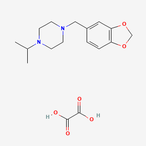 molecular formula C17H24N2O6 B3939632 1-(1,3-benzodioxol-5-ylmethyl)-4-isopropylpiperazine oxalate 