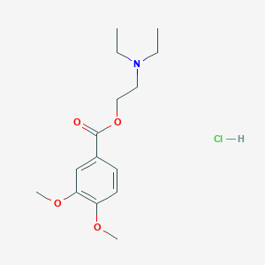 molecular formula C15H24ClNO4 B3939683 2-(diethylamino)ethyl 3,4-dimethoxybenzoate hydrochloride 