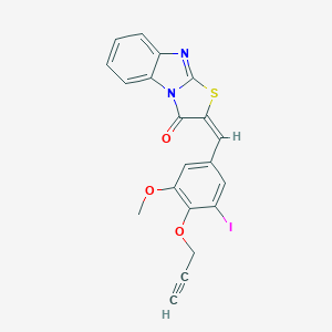2-[3-iodo-5-methoxy-4-(2-propynyloxy)benzylidene][1,3]thiazolo[3,2-a]benzimidazol-3(2H)-one