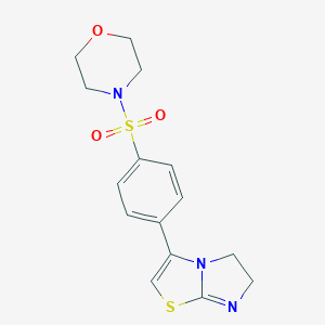 4-[4-(5,6-Dihydroimidazo[2,1-b][1,3]thiazol-3-yl)phenyl]sulfonylmorpholine