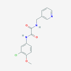 molecular formula C15H14ClN3O3 B3939772 N-(3-chloro-4-methoxyphenyl)-N'-(3-pyridinylmethyl)ethanediamide 