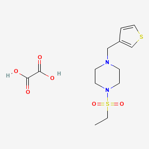 molecular formula C13H20N2O6S2 B3939781 1-(ethylsulfonyl)-4-(3-thienylmethyl)piperazine oxalate 