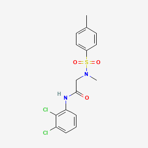 molecular formula C16H16Cl2N2O3S B3939786 N~1~-(2,3-dichlorophenyl)-N~2~-methyl-N~2~-[(4-methylphenyl)sulfonyl]glycinamide 
