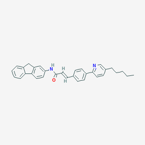 N-(9H-fluoren-2-yl)-3-[4-(5-pentyl-2-pyridinyl)phenyl]acrylamide