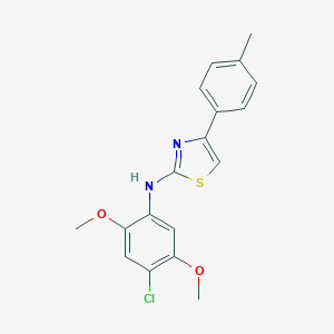 N-(4-chloro-2,5-dimethoxyphenyl)-4-(4-methylphenyl)-1,3-thiazol-2-amine