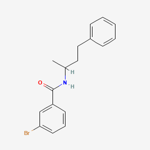 molecular formula C17H18BrNO B3939953 3-bromo-N-(1-methyl-3-phenylpropyl)benzamide 