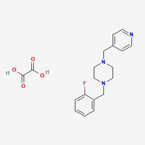 1-(2-fluorobenzyl)-4-(4-pyridinylmethyl)piperazine oxalate