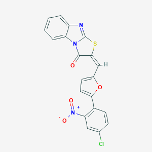 2-[(5-{4-chloro-2-nitrophenyl}-2-furyl)methylene][1,3]thiazolo[3,2-a]benzimidazol-3(2H)-one