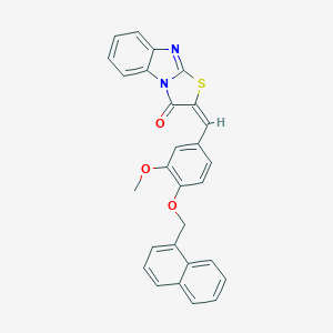 2-[3-methoxy-4-(1-naphthylmethoxy)benzylidene][1,3]thiazolo[3,2-a]benzimidazol-3(2H)-one