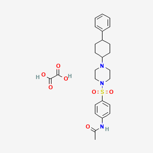 N-(4-{[4-(4-phenylcyclohexyl)-1-piperazinyl]sulfonyl}phenyl)acetamide oxalate