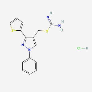 [1-phenyl-3-(2-thienyl)-1H-pyrazol-4-yl]methyl imidothiocarbamate hydrochloride