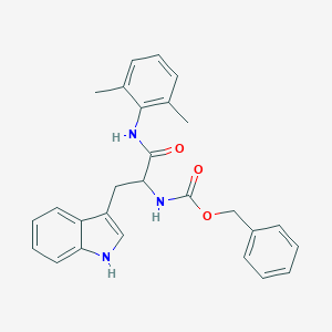 benzyl 2-(2,6-dimethylanilino)-1-(1H-indol-3-ylmethyl)-2-oxoethylcarbamate