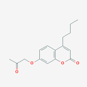 molecular formula C16H18O4 B3940099 4-butyl-7-(2-oxopropoxy)-2H-chromen-2-one 