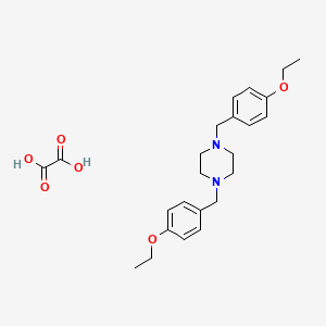 molecular formula C24H32N2O6 B3940112 1,4-bis(4-ethoxybenzyl)piperazine oxalate 