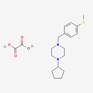 1-cyclopentyl-4-[4-(methylthio)benzyl]piperazine oxalate