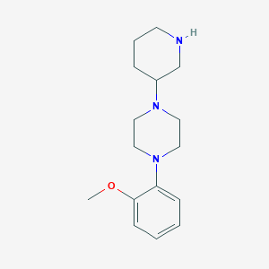 molecular formula C16H25N3O B3940132 1-(2-methoxyphenyl)-4-(3-piperidinyl)piperazine 