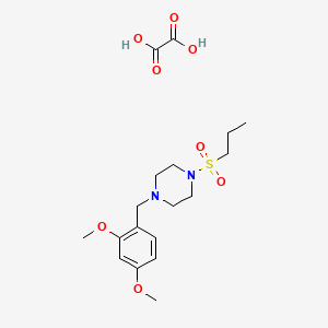 molecular formula C18H28N2O8S B3940142 1-(2,4-dimethoxybenzyl)-4-(propylsulfonyl)piperazine oxalate 