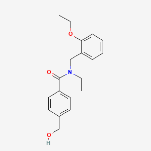 molecular formula C19H23NO3 B3940143 N-(2-ethoxybenzyl)-N-ethyl-4-(hydroxymethyl)benzamide 