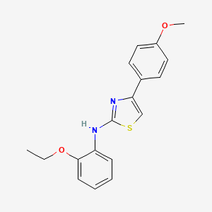 molecular formula C18H18N2O2S B3940146 N-(2-ethoxyphenyl)-4-(4-methoxyphenyl)-1,3-thiazol-2-amine 