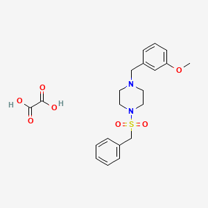 molecular formula C21H26N2O7S B3940162 1-(benzylsulfonyl)-4-(3-methoxybenzyl)piperazine oxalate 