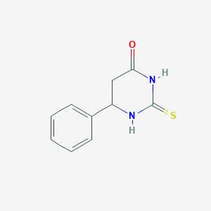 molecular formula C10H10N2OS B3940205 2-mercapto-6-phenyl-5,6-dihydro-4(3H)-pyrimidinone CAS No. 6300-96-5