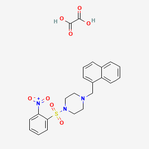 molecular formula C23H23N3O8S B3940233 1-(1-naphthylmethyl)-4-[(2-nitrophenyl)sulfonyl]piperazine oxalate 