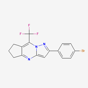 2-(4-bromophenyl)-8-(trifluoromethyl)-6,7-dihydro-5H-cyclopenta[d]pyrazolo[1,5-a]pyrimidine