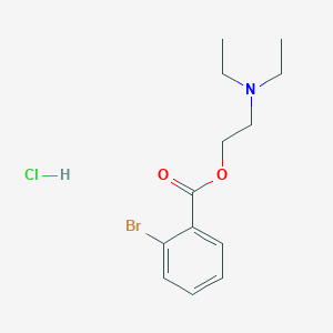 molecular formula C13H19BrClNO2 B3940237 2-(diethylamino)ethyl 2-bromobenzoate hydrochloride 
