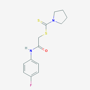 2-(4-Fluoroanilino)-2-oxoethyl 1-pyrrolidinecarbodithioate