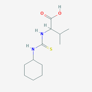 molecular formula C12H22N2O2S B3940332 N-[(cyclohexylamino)carbonothioyl]valine 