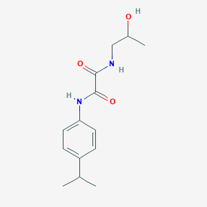 molecular formula C14H20N2O3 B3940345 N-(2-hydroxypropyl)-N'-(4-isopropylphenyl)ethanediamide 
